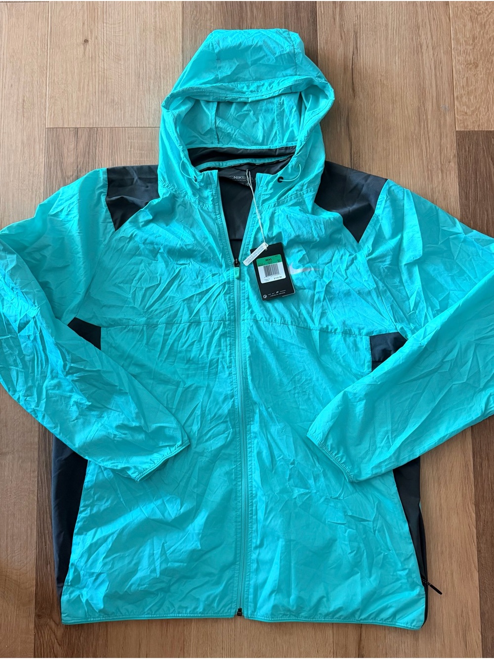 Nike Packable Golf HoodedJacket Printed Windbreaker Men’s Size XL 803317